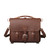 Leather briefcase with front pockets by Saddleback Leather.