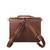 High quality red brown leather briefcase that can be worn as a backpack.