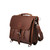 High quality red brown leather briefcase with no breakable parts.