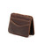 High quality dark brown small leather front pocket magic wallet. Made by Saddleback