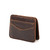 High quality dark brown small leather front pocket magic wallet. Made by Saddleback