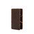 High quality the front of the dark brown large leather magic wallet. Made by Saddleback