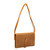 High quality the back of the tan leather women's wallet with a strap closure. Made by Saddleback