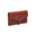 High quality on The Go Leather Wallet in red brown leather - front side.