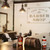 High quality dark brown leather toiletry bag at the barber shop.