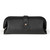High quality black leather toiletry bag from the back.