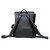 High quality this black leather backpack is comfortable on the backside