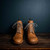 High quality natural veg-tanned leather boots made in Italy.
