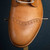High quality toe cap detail of Saddleback boots.