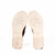 This is the dark brown colored slip on mules showing the heel