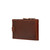 The Leather Long Wallet in Chestnut showing front view