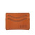 High quality front view of the Newton leather wallet in tan