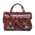 High quality front view of the Blackstone Barrister leather Briefcase in reddish brown