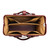 This is the inside view of the Blackstone Barrister Briefcase in reddish brown