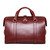 High quality back view of the Taylor leather Duffle Bag in reddish brown