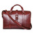 High quality front view of the Taylor leather Duffle Bag in reddish brown