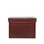 High quality back view of the Churchill leather Case in reddish brown