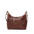 womens hobo purse in chestnut front