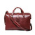 High quality front view of the Spurgeon leather Briefcase in reddish brown