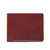High quality front view of the William Penn Bifold leather Wallet in Reddish Brown