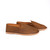High quality tan full grain leather Dave's Deals Barefoot Slip-on Shoe - Size 11 - Tobacco front view - Saddleback Leather