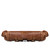 High quality burnt sausage large travel leather backpack, rolled down