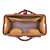 This is the inside view of the Wesley Deep Pocket Duffle in Italian Tan Leather