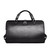 This is the back view of the Wesley Deep Pocket Duffle in Italian Black Leather