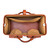 This is the inside view of the Wesley Deep Pocket Duffle in Italian Tan Leather