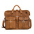High quality full grain Flight Bag Leather Briefcase - New York Yankees front view - Saddleback Leather