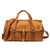 High quality full grain leather 20" Baby Beast Duffle Bag - Boston Red Sox front view - Saddleback Leather