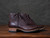 High quality side view of the Huntsman boot in dark brown