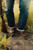 High-quality dark brown boots showing on a model