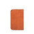 High quality back view of the slim business card leather holder in Italian tan