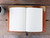 High quality lifestyle Tolkien leather Journal Cover in English Tan open view