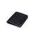 This is the side view of the Silverback Large Bifold Wallet in Black