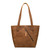 Suzette's Steals Concealed Carry Leather Tote - Tobacco