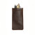 High quality bear trap leather pen case with tumbled leather in dark brown