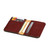 This is the inside image of the Silverback Slim Bifold Wallet in reddish brown