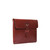 High quality side image of the document leather holder in reddish brown