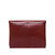 High quality back image of the document leather holder in reddish brown