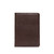 This is the front view of the dark brown medium portfolio