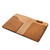 High quality open view of the Moleskine leather cover in tan