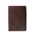 High quality front view of the Moleskine leather cover in dark brown