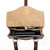 This is the inside view of the double handle purse in dark brown