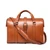 High quality tan full grain leather Dave's Deals Spurgeon Briefcase - English Tan front view - Saddleback Leather