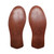 High quality dark brown full grain leather Dave's Deals Men's Sheepskin Slippers - Old Design - Size 8 - Dark Coffee Brown interior view - Saddleback Leather