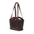 This is the side image of the New Classic Tote in dark brown