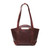 High quality back image of the New Classic leather Tote in reddish brown