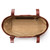 High quality inside image of the New Classic leather Tote in reddish brown